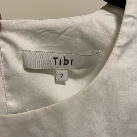 Tibi white shirt off shoulder - Picture 2 of 3
